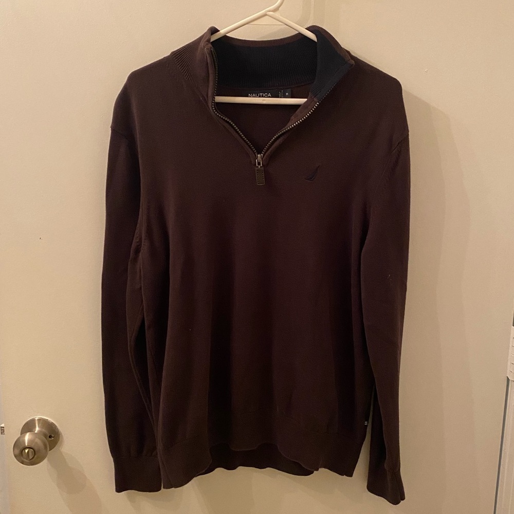 Men’s Nautica Quarter Zip Sweater- Great Condition